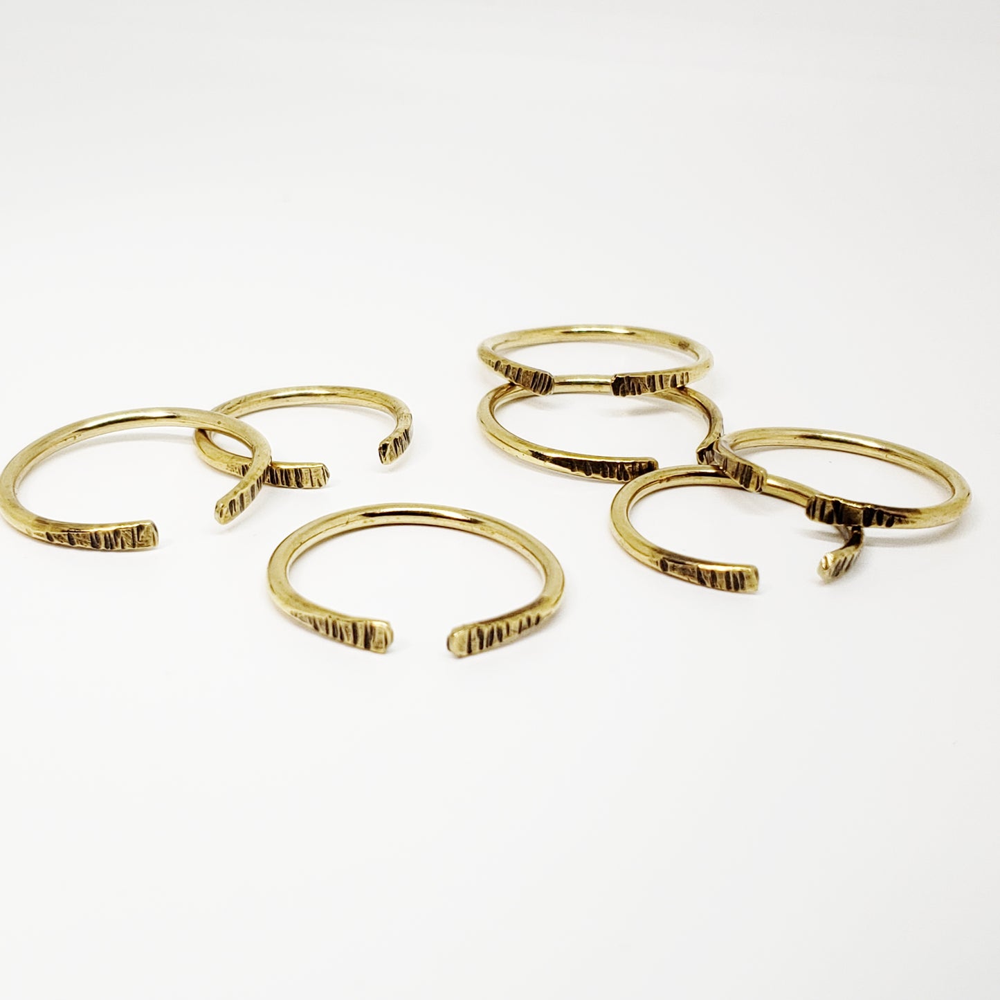 Hammered Stacking Rings