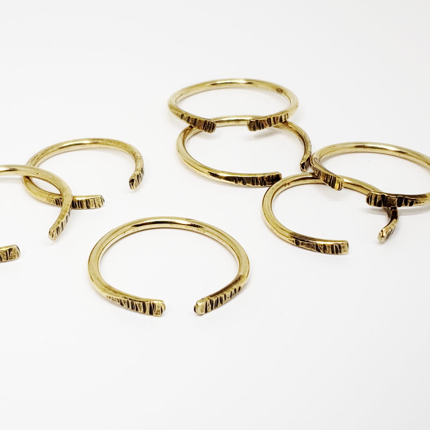 Hammered Stacking Rings