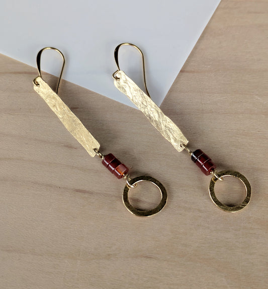 Girl In Red Earrings